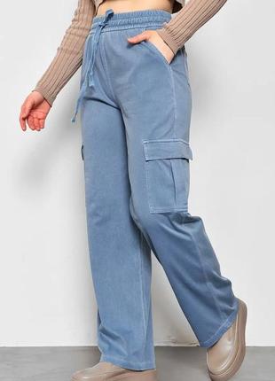 Актуальні зручні прямі жіночі штани карго штани-карго широкі жіночі штани на резинці жіночі карго демісезонні штани труби