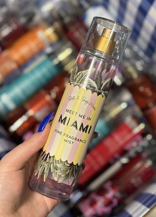 Спрей для тела/волосы bath and body works meet me in miami