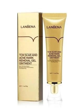 Крем гель для видалення шрамів та рубців lanbena tcm scar and acne mark removal gel1 фото