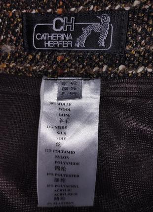 Винтажная юбка шерсть + шовк catherina hepfer5 фото