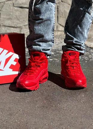 Кросівки nike air max sneakerboot 95 red кроссовки