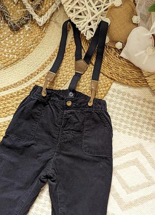 Набір сорочка штани з підтяжками next на 2 роки 92 см на хлопчика8 фото