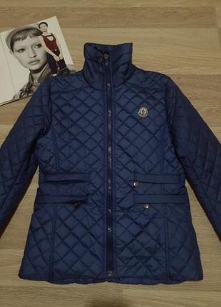 Фирменная оригинальная дем куртка пуховых пиджак стеганый пух moncler р.м2 фото