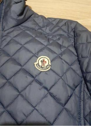 Фірмова оригінальна дем куртка пухових піджак стьобана пух moncler р.м5 фото