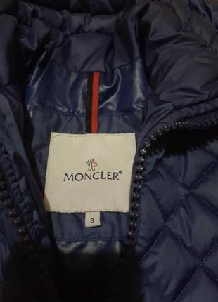 Фирменная оригинальная дем куртка пуховых пиджак стеганый пух moncler р.м6 фото