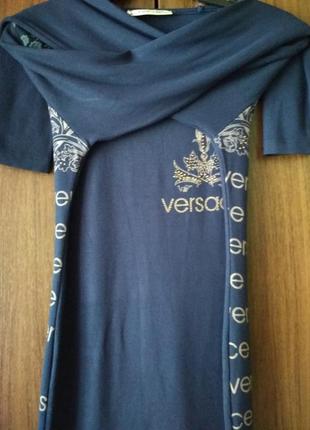 Логслив женский treysi с надписями бренда versace7 фото