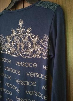 Логслив женский treysi с надписями бренда versace9 фото