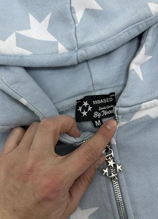 99based star print heavyweight oversize hoodie оверсайз плотное зип худи хэвивей 99бейсд6 фото