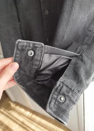 Мужская утепленная джинсовая куртка xxl/2xl, теплая куртка6 фото