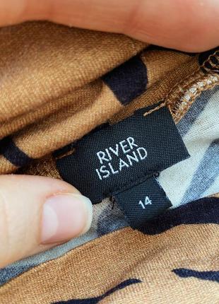 Гольф водолазка у тигровий принт коричневий river island5 фото