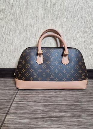 Винтажная кожаная сумка louis vuitton, хорошее состояние3 фото