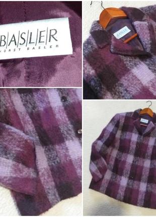 Винтаж 90-х мохеровый жакет пальто от немецкого премиального бренда basler1 фото