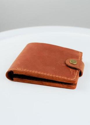 Класичний гаманець із натуральної шкіри crazy horse sh017 (світло-коричневий)
