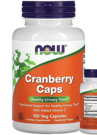 Now foods капсули з журавлиною 100 рослинних капсул cranberry вітамін сечового міхур нирок now-03230