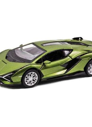 Машинка металлическая "lamborghini sian fkp 37", зеленый