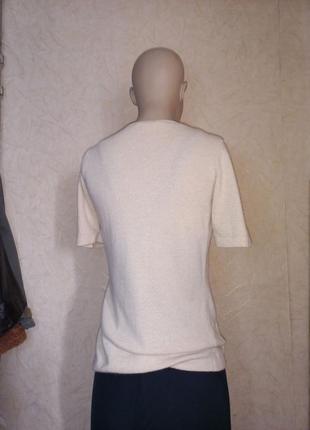 Кашемировый свитер с коротким рукавом artigiano 46-48 размер3 фото