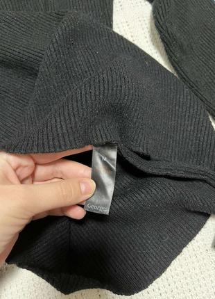 Брендовая сексуальная кофта в рубчик, выраженного черного цвета от george3 фото
