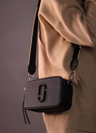 Женская сумка marc jacobs logo black, женская сумка, марк джейкобс черного цвета