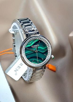Жіночий класичний наручний  годинник зі сталевим браслетом curren 9089 sg6 фото