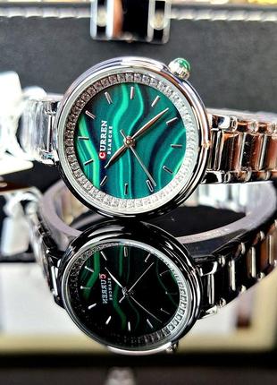 Жіночий класичний наручний  годинник зі сталевим браслетом curren 9089 sg4 фото