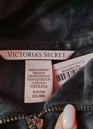 Victoria´s victorias secret виктория сикрет кофта velour diamante full-zip track jacket9 фото