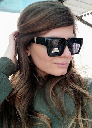 Нові модні сонцезахисні окуляри очки з поляризацією, чорні2 фото