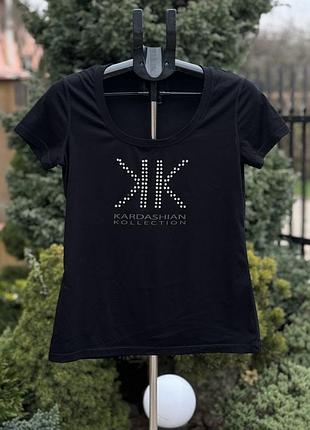 Kardashian kollection оригінальна фірмова футболка майка жіноча чорна