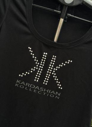Kardashian kollection оригинальная фирменная футболка майка женская черная2 фото