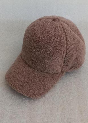 Новий крутий набір: кепка тедді з вушками та капор з альпаки3 фото