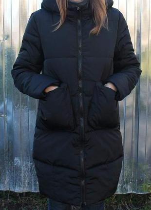 Нова стильна зимова куртка - пуховик, чорна