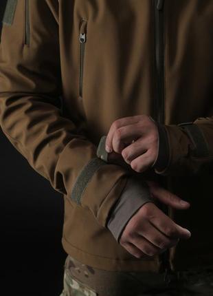 Куртка тактична демісезонна soft shell  ”хантер” койот8 фото
