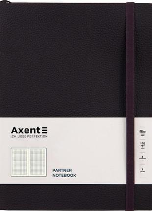 Нотатник axent partner soft l 190х250 мм у гнучкій обкладинці 96 аркушів у клетка (8615-01-a)