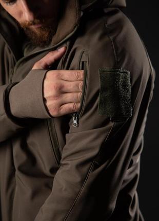 Куртка тактична демісезонна soft shell ”хантер” олива4 фото