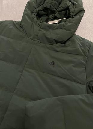 Пуховик/куртка adidas helionic jacket khaki2 фото