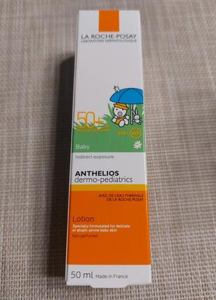 Солнцезащитное молочко la roche-posay anthelios dermo pediatrics baby lotion spf50+. 50  ml.2 фото