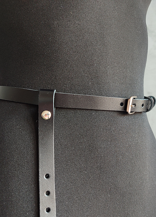 Гартер на одну ногу из натуральной кожи