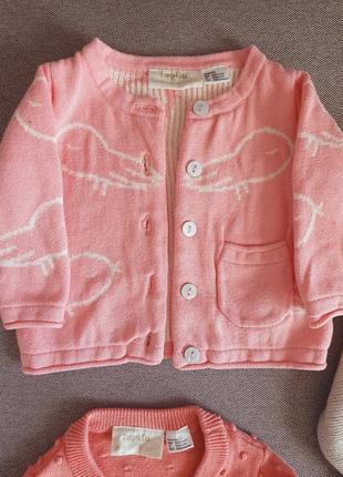 Одяг на дівчинку дитячий кардиган, кофта р56 lupilu3 фото