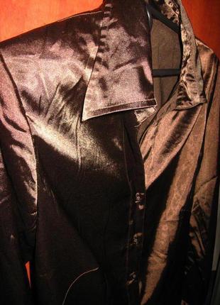 Блуза slimfit под шелк