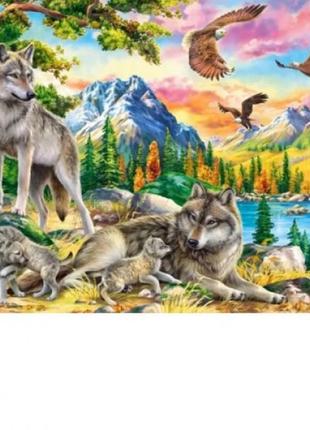 Пазли "сім'я вовків і орли", 300 елементів2 фото