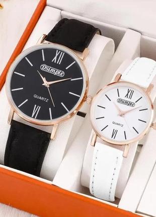 Годинник для пар мужской женский комплект годинників набір для обох часы для пар его и нее для влюбленных набор часов набор для обоих