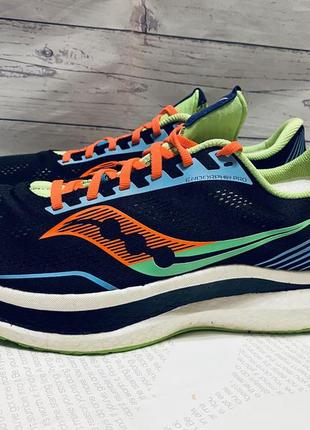 Крутые беговые кроссовки saucony endorphin pro future оригинал, легкие, яркие р463 фото