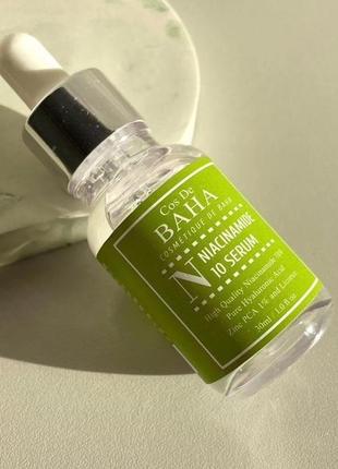 Сos de baha niacinamide 10% + zinc 1% serum сироватка з ніацинамідом та цинком 1%