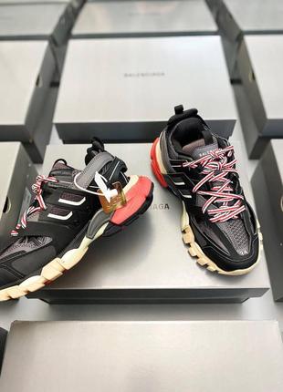 Кроссовки balenciaga track black/red5 фото