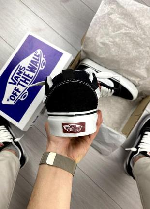 Мужские кроссовки vans knu school black&amp;white4 фото