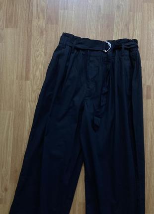 Укорочені штани палаццо широкі брюки3 фото