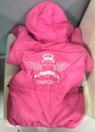 Geox куртка рожева2 фото
