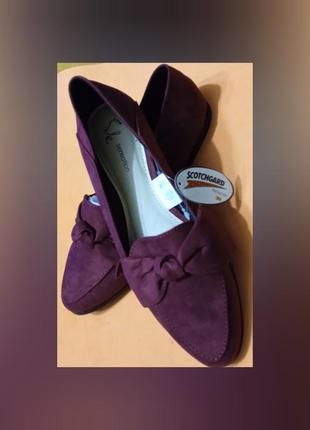 Нові туфлі-мокасини, лофери бордового  кольору  avon