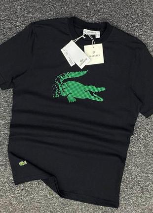 Базовая коттоновая футболка майка lacoste