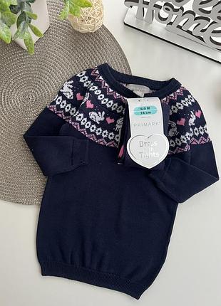 Платье туника для девочки 6-9 мес 74р, 9-12мис 80р primark