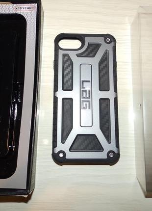 Чохол протиударний uag monarch (original) для iphone 6/6s/7/8/se 2020 карбон5 фото